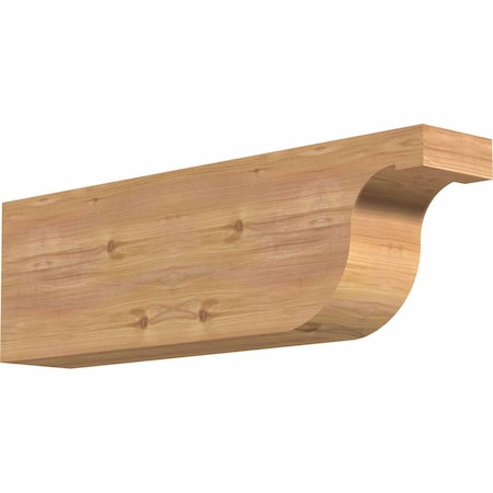 Ekena Millwork Del Monte Smooth Rafter Tail, Western Red Cedar, 5 1/2"W x 10"H x 32"L RFT06X10X32DEL00SWR